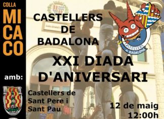 Diada d´aniversari dels Castellers de Badalona – Fires de Maig